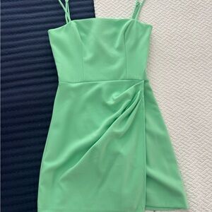 Elegant Green Mini Dress